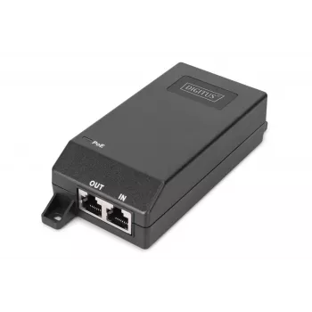 Digitus Gigabit Ethernet PoE+ Injector 802.3at 30 W Schwarz