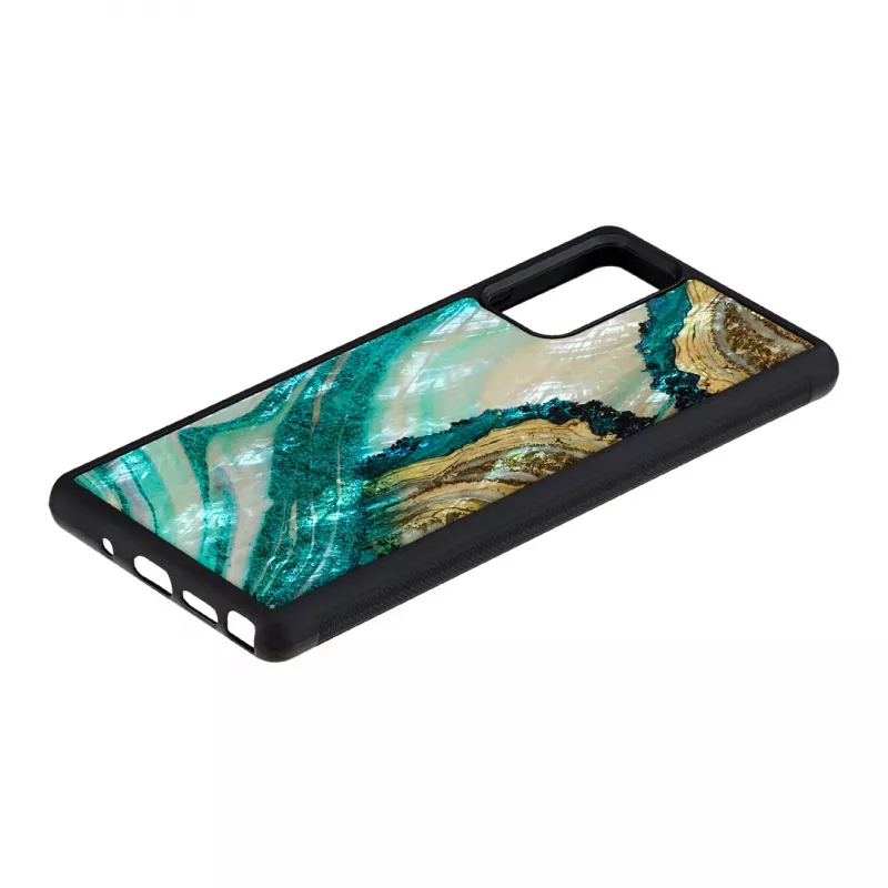 Schutzhülle iKins für Samsung Galaxy Note 20 — Aqua Agate Design