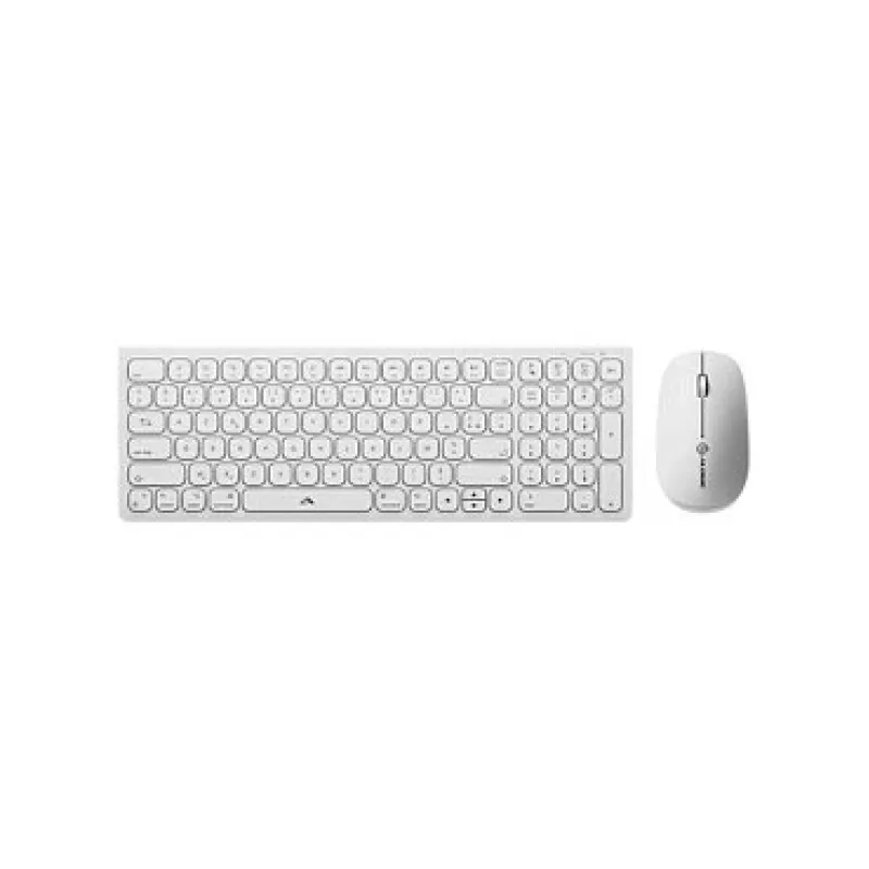 Alogic Echelon Compact USB-C BT Tastatur Deutsch+ Maus Weiß - Tastatur - USB Typ C - Tastatur - USB Typ C