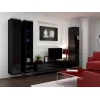 Cama geschlossen Schrank VIGO '180' 180/40/30 schwarz/schwarz glänzend
