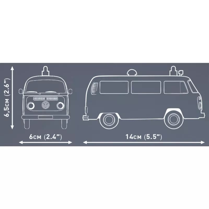 Cobi Modellbausatz Volkswagen T2b Krankenwagen 1:35 grau