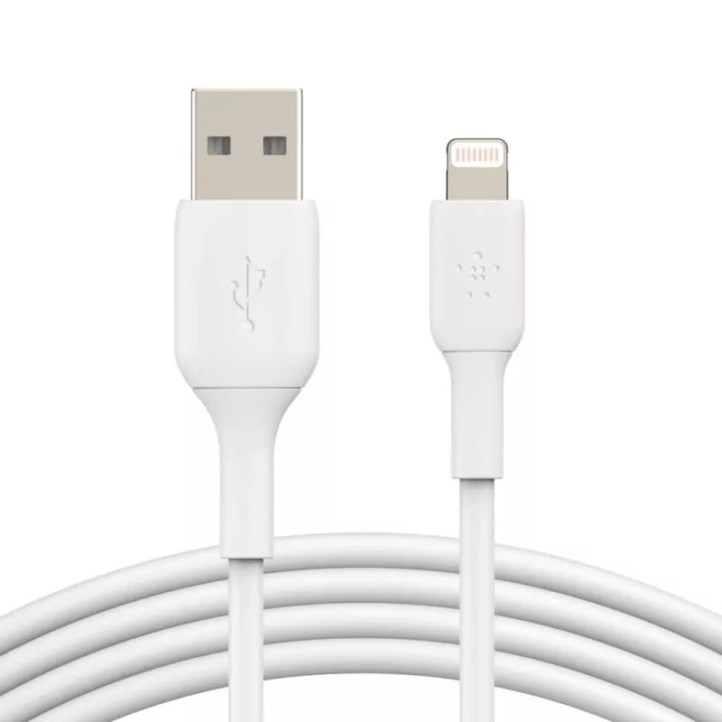Belkin PVC USB-A auf Lightning 2m Weiß