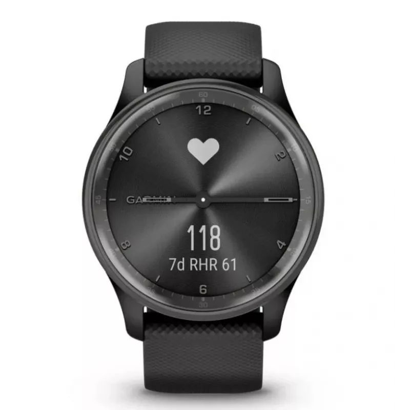 Garmin vivomove Trend LCD 40 mm Hybrid 254 x 346 Pixel Touchscreen Schwarz GPS (Satellit)