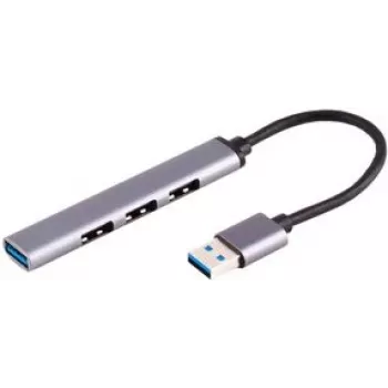 ShiverPeaks BS13-50001 USB-Hub USB 3.2 Gen 1 Typ-A 5000 Mbit/s Aluminium Schwarz