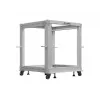 19 Zoll Open Rack LANBERG 12U, einstellbare Tiefe 600–1100 mm, grau