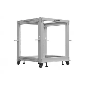 19 Zoll Open Rack LANBERG 12U, einstellbare Tiefe 600–1100 mm, grau
