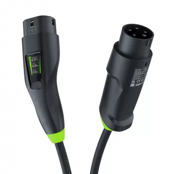 Grün Cell Habu EVGC01 Mobiles EV-Ladegerät für Elektrofahrzeuge 11 kW 7 m Typ 2 CEE Wallbox Schwarz