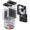 CPU-Kühler Jonsbo CR-1400 DV2 mit 120 mm Lüfter, schwarz