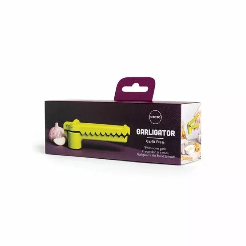 Griff-Knoblauchpresse Ototo Design Garligator Grün Kunststoff Stahl