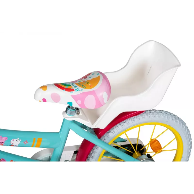 Kinderfahrrad Toimsa TOI1698 16 Zoll mit Peppa Pig-Grafiken, geeignet für Alter 3–6