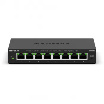 NETGEAR GS308E Managed L2/L3 Gigabit Ethernet (10/100/1000) Schwarz
