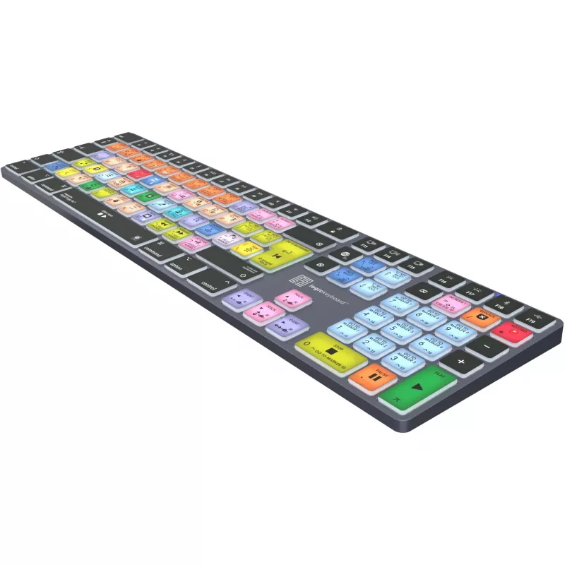 Tastatur LogicKeyboard Apple Logic Pro X2 Titan DE Mac — LKB-LOGXP2-TM-DE, deutsches Layout