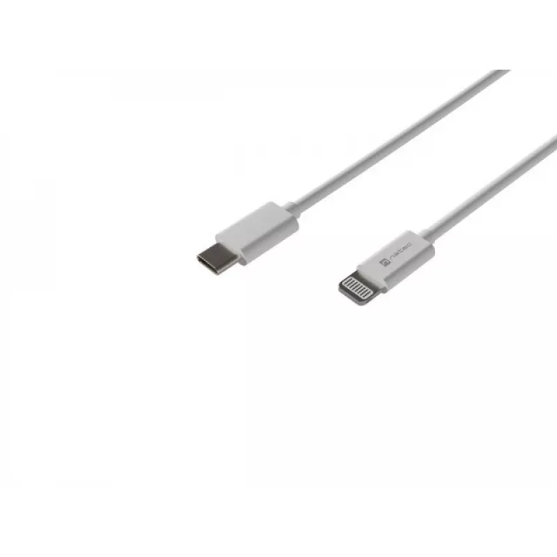 Kabel USB Natec USB-C Lightning 1 m Weiß (NKA-2150)