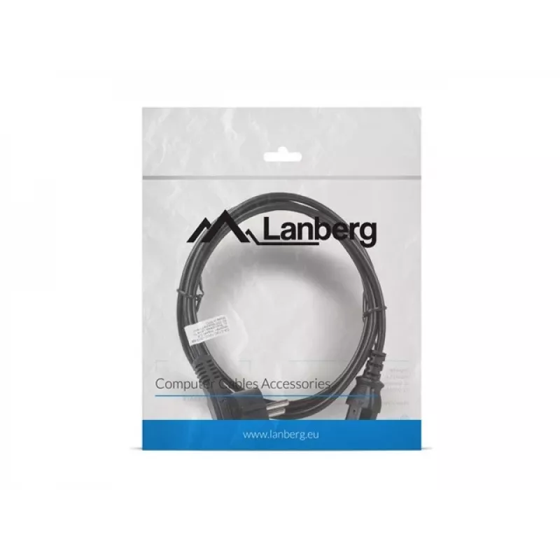 Lanberg CA-C13C-10CC-0018-BK Stromkabel Schwarz 1,8 m C13-Kupplung CEE7/7 (CA-C13C-10CC-0018-BK)