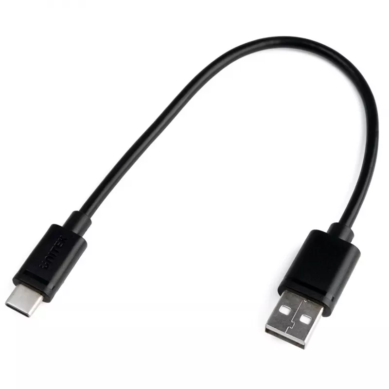 UNITEK USB-KABEL USB-A — USB-C 25CM, Y-C480BK