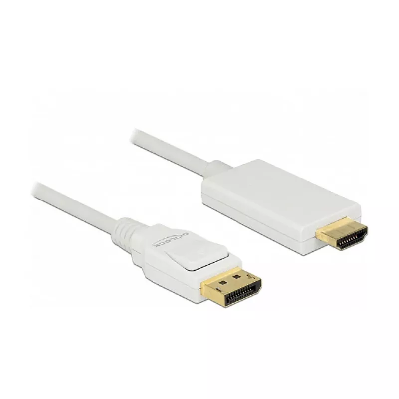 Video-Kabel-Adapter DeLOCK 83817 1 m DisplayPort HDMI Weiß