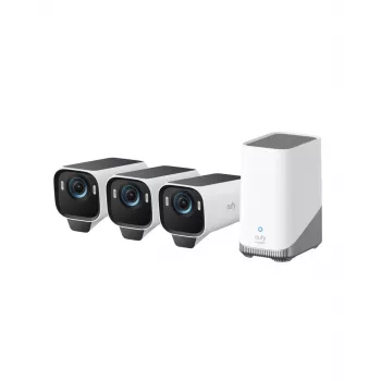 Eufy Cam S3 Pro 3-Cam Kit Schwarz+Weiß 1
