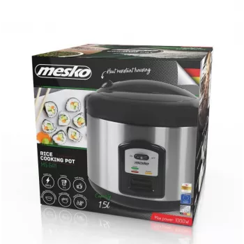 Mesko MS 6411 Reiskocher Schwarz,Edelstahl 1000 W