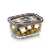 Caso Glas-Vakuumbehälter mit Kunststoffdeckel | VacuBoxx Eco M | Transparent