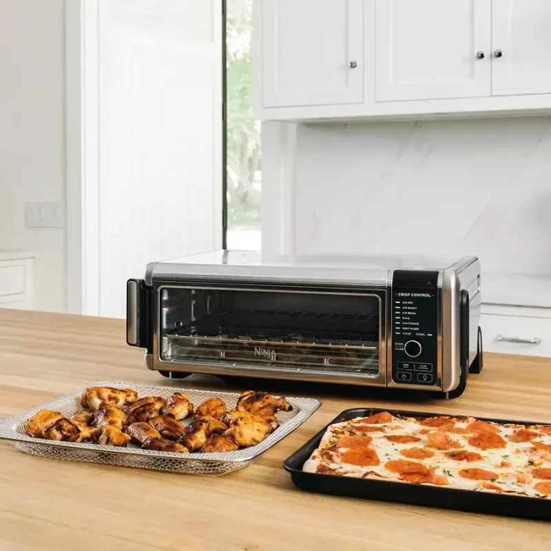 Ninja SP101 Single 10 L Stand-alone 2400 W Heißluftfritteuse Schwarz, Edelstahl