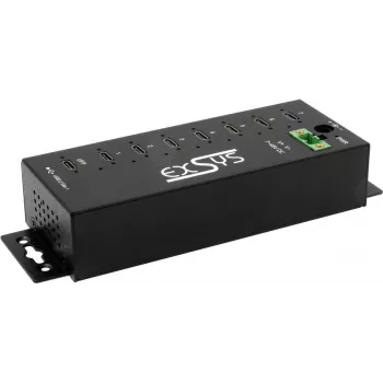 USB-Hub Exsys EX-1537HMVS – 7-Port USB 3.2 Gen 1 mit 15 kV ESD-Schutz