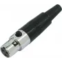 Mini-XLR-Adapter Omnitronic 30200125 — Mini-XLR-auf-XLR-Adapter, Inline-Kupplung