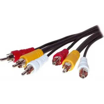 Videokabel ShiverPeaks 90024-10.0 — 10,0 m, 3 analoge Cinch-Stecker