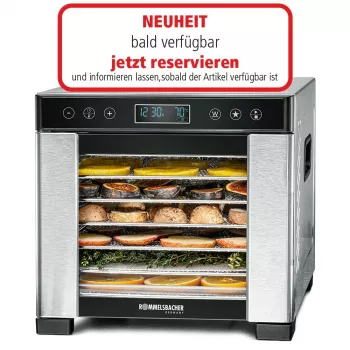 Dörrautomat Rommelsbacher DA 650 600 W Edelstahl, 0,5 m², 35–75 °C, 7 Einschübe