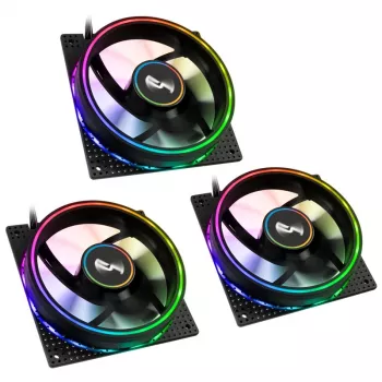 Lüfter Cryorig Crona S 120 mm Schwarz — 3er-Pack, 400–1700 U/min, 60,6 cfm, 2,65 mmH₂O