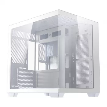 Computergehäuse DarkFlash B275 (weiß) Mid-Tower ATX-kompatibel, Front-I/O, gehärtetes Glas