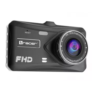 Dashcam TRACER 4TS Full HD Dual-Channel-Dashcam, 2 MP Hauptkamera, 0,4 MP Innenkamera, 140°/60° Winkel, 4 Zoll IPS-Anzeige, 150 mAh Akku, Aluminiumgehäuse, Parkassistent
