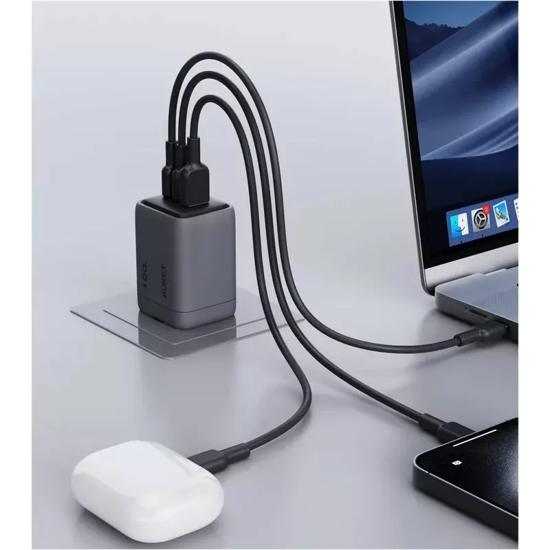 Comet Mix 3 Wall Charger PA-C5 3xUSB (2xUSB-C und 1xUSB-A) 100W 5A QC5.0 PD3.0 AFC PPS FCP SCP