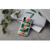 Smartphone-Hülle iKins für iPhone XR — Mosaic Schwarz Schutzhülle