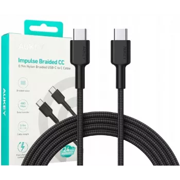 USB-C-Kabel Aukey CB-CD45 0,9 m – USB Type-C auf USB-A, Quick-Charge-Unterstützung