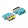 Glasfaserkupplung DeLOCK 86905 LC Quad Buchse auf LC Quad Buchse Multimode Aqua