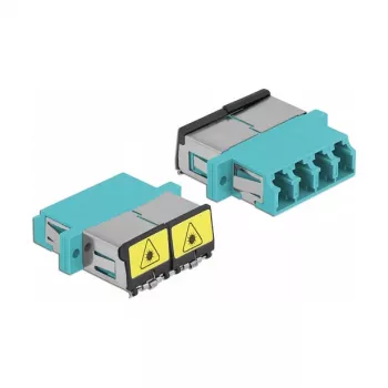 Glasfaserkupplung DeLOCK 86905 LC Quad Buchse auf LC Quad Buchse Multimode Aqua