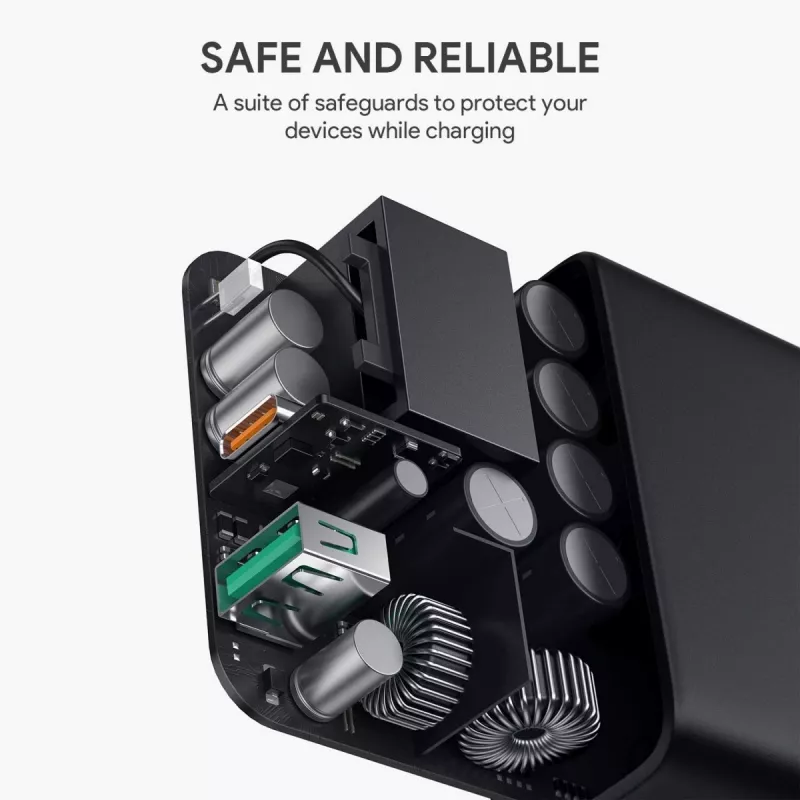 PA-D3 Wandladegerät 2xUSB Power Delivery (1xUSB+1xUSB C) 5,4A 60W Dynamic Detect