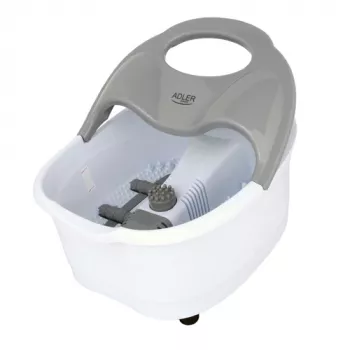 Beinmassagegerät Adler AD 2167 mit Roll- und Vibrationsmassage, Wärme, einstellbarer Intensität, 80 W, Grau Weiß