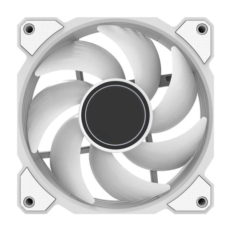 Darkflash DR08 Kühlungslüfter (Weiß) — Gehäuse-/CPU-Lüfter, Modell DR08 Weiß, einzelner 120-mm-Lüfter
