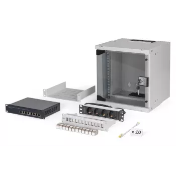 Digitus SOHO Pro Netzwerk-Set, 254 mm (10) - 6U, 315 x 300 mm (B x T)