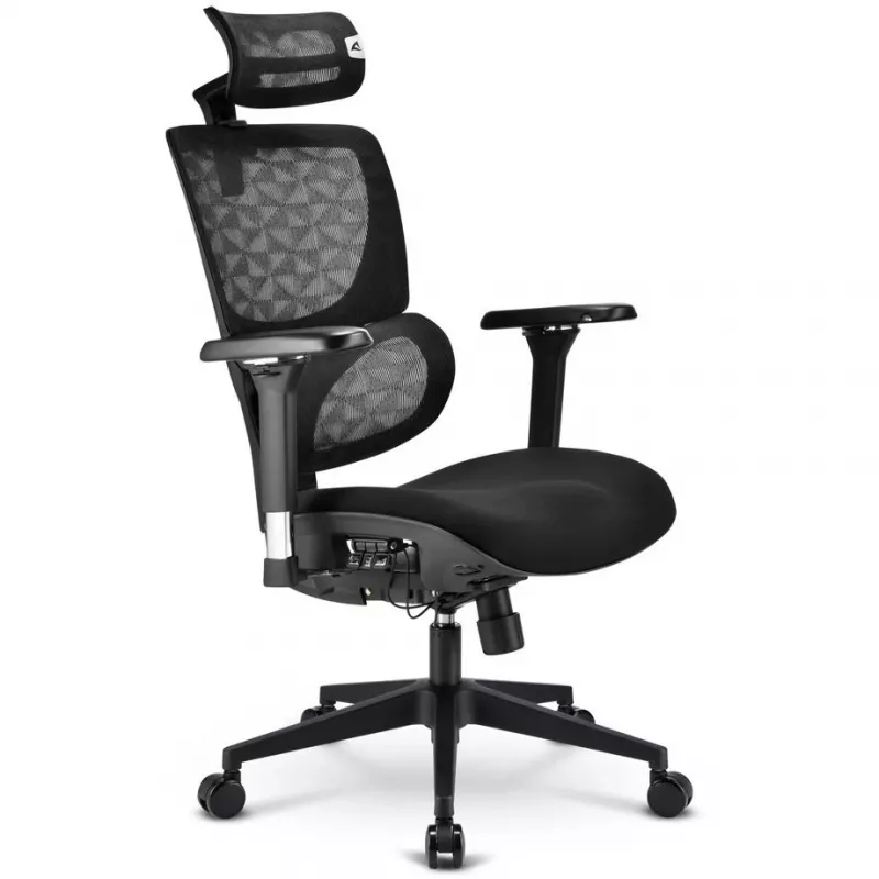 Bürostuhl Sharkoon OfficePal C40 — schwarz, ergonomisches Design, höhenverstellbar