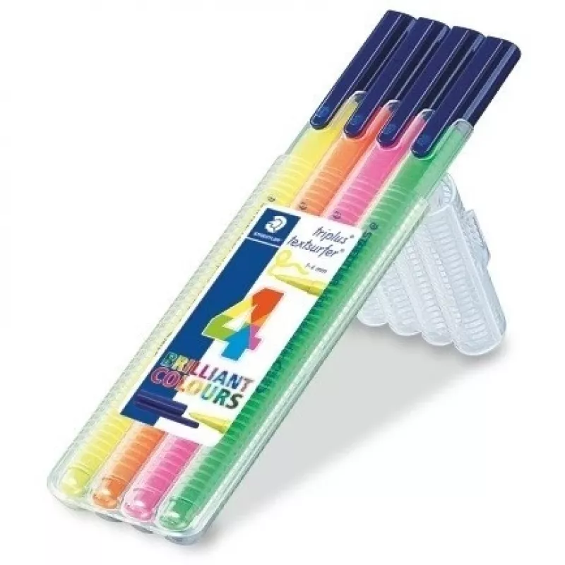Marker Staedtler 362 SB4 4 Stück Grün Orange Pink Gelb