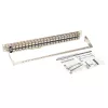 Tripp N254-048-SH-6A 48 Ports 1 HE Rackmontage geschirmtes Cat6a STP Durchgangs-Patchpanel - RJ45 Ethernet - TAA - 10 Gigabit Ethernet - RJ-45 - Cat6a - Silber - Weiß - Rackeinbau