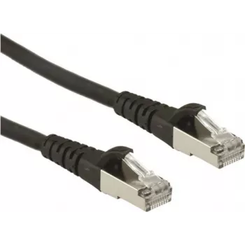 ROLINE - Patchkabel - RJ-45 (M) auf RJ-45 (M) - 50 cm - SFTP, PiMF - CAT 6a - Schwarz (21.15.2850)
