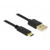 USB-Kabel DeLOCK 85209 USB 2.0 3 m USB A USB C Schwarz