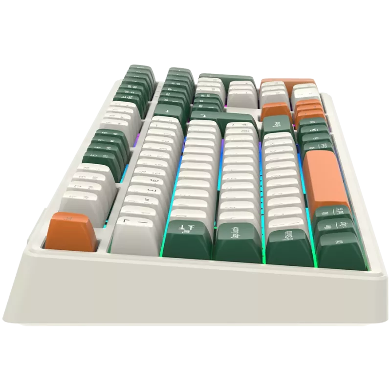 Mechanische kabellose Tastatur CANYON Shadder GKW-11 RGB Weiß