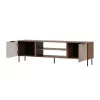 TV-Schrank Cama ALMERA 180,5×42×52,5 cm Nussbaum/Cashmere – Spanplattenoberfläche, Nussbaum-Rahmen