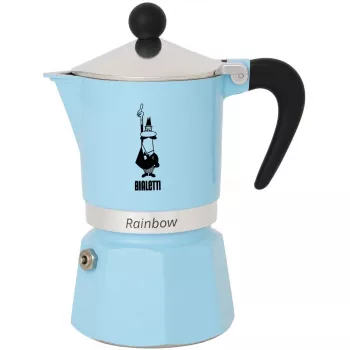 Bialetti Rainbow 0,06 L Aluminium Thermoplastic Blau Kaffeemaschine