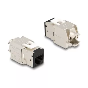 DeLOCK 88118 Keystone-Modul flach Schwarz RJ-45 10 Stück