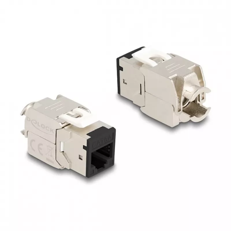 DeLOCK 88118 Keystone-Modul flach Schwarz RJ-45 10 Stück